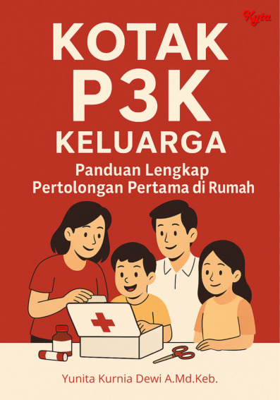Cover buku Kotak P3K Keluarga Panduan Lengkap Pertolongan Pertama di Rumah